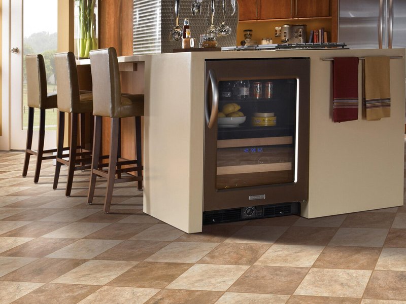 Sheet Vinyl installation in North Chelmsford, MA – wood-look design ideal for homes with kids and pets