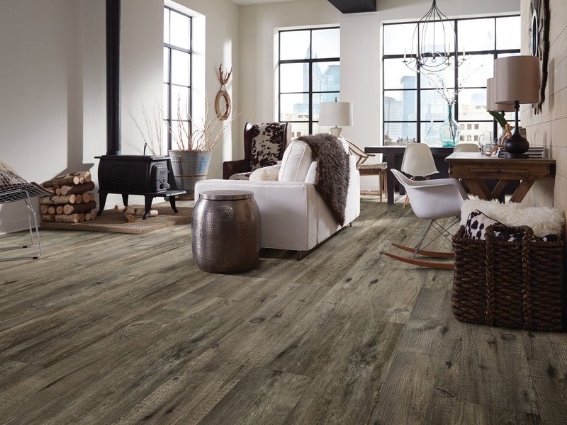 Luxury Vinyl Plank installation in North Chelmsford, MA – wood-look design ideal for homes with kids and pets